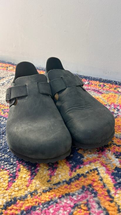 Birkenstock Shoes - Birkenstock Boston Black Oiled Leather Clogs Shoes Women's EU 38 US 7 7.5